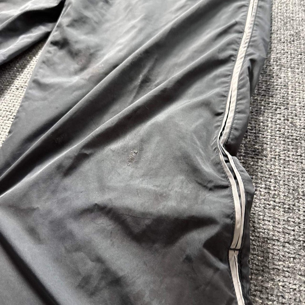Nike Track Pants Mens XL Black Vintage Y2K Nylon Windbreaker Baggy Piping - Picture 3 of 13